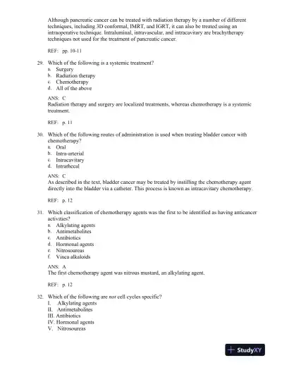 Principles and Practice of Radiation Therapy 4th Edition Test Bank - Page 9 preview image