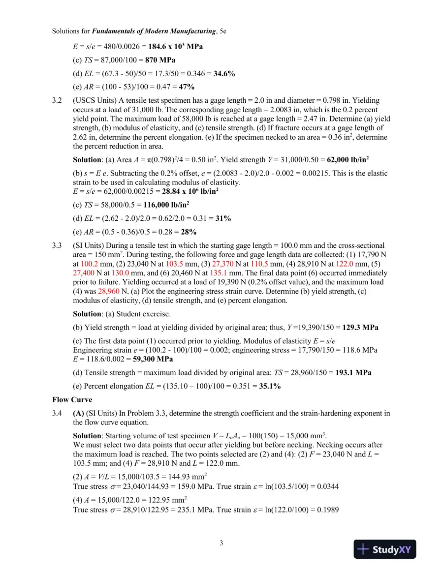 Solution Manual for Fundamentals of Modern Manufacturing: Materials, Processes, and Systems, 5th Edition, page 14