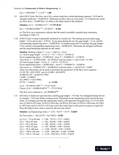Solution Manual for Fundamentals of Modern Manufacturing: Materials, Processes, and Systems, 5th Edition - Page 16 preview image