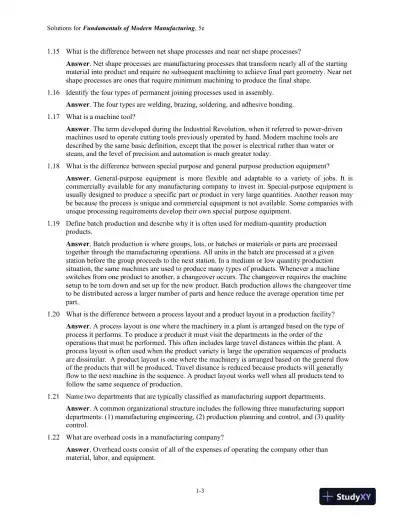 Solution Manual for Fundamentals of Modern Manufacturing: Materials, Processes, and Systems, 5th Edition - Page 4 preview image