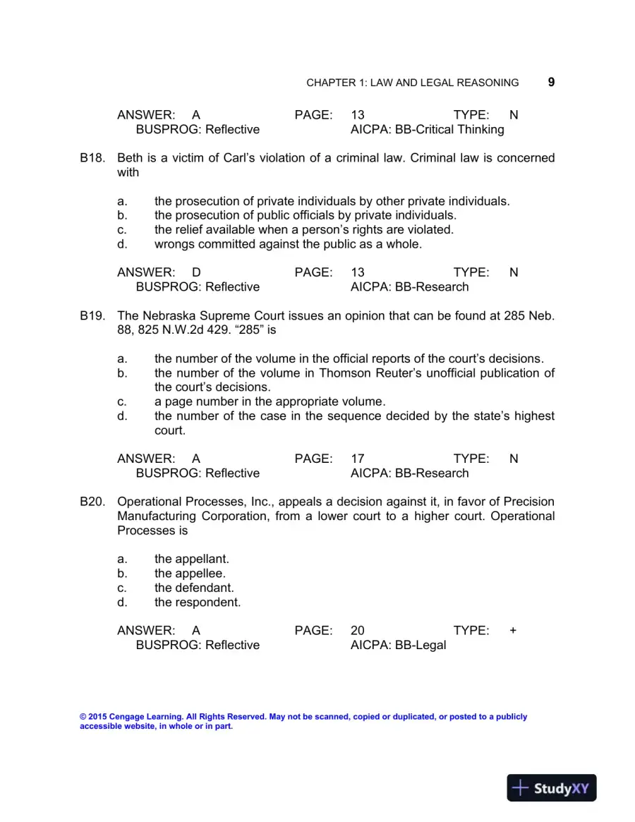 Test Bank For Business Law: Text And Cases, 13th Edition, page 12
