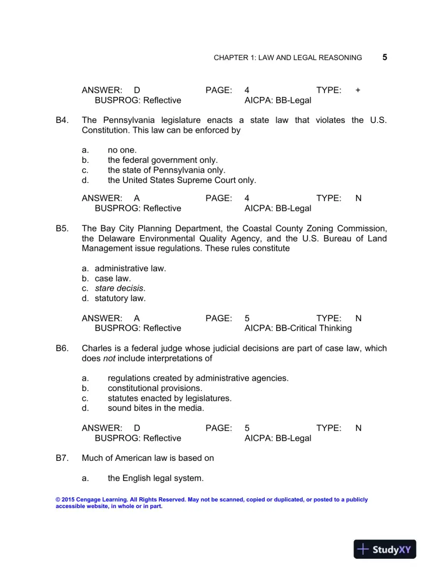 Test Bank For Business Law: Text And Cases, 13th Edition, page 8