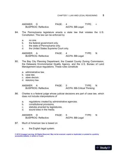 Test Bank For Business Law: Text And Cases, 13th Edition - Page 8 preview image