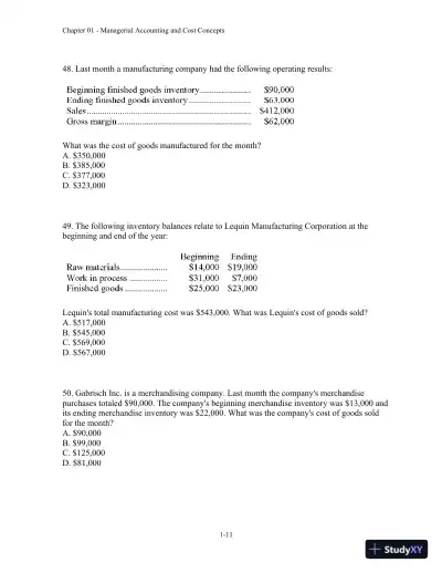 Test Bank For Introduction To Managerial Accounting, 5th Edition - Page 12 preview image