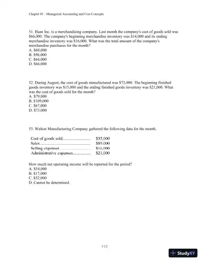 Test Bank For Introduction To Managerial Accounting, 5th Edition - Page 13 preview image