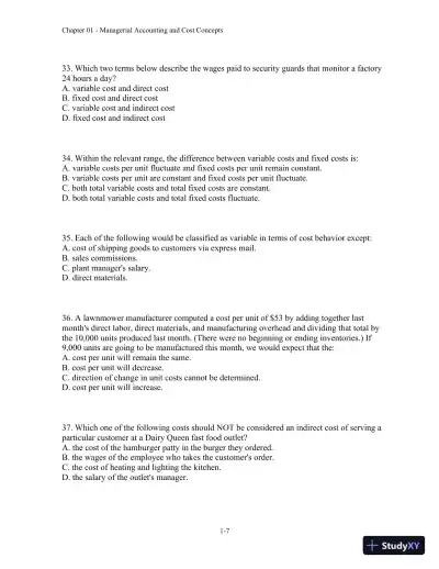 Test Bank For Introduction To Managerial Accounting, 5th Edition - Page 8 preview image