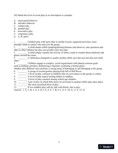 Test Bank for Creative Thinking and Arts-Based Learning: Preschool Through Fourth Grade, 7th Edition - Page 19 preview image