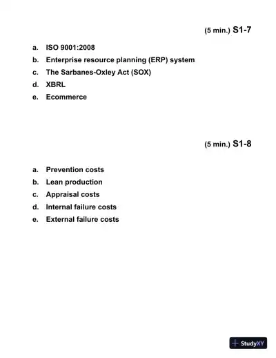 Managerial Accounting, Third Canadian Edition Solution Manual - Page 10 preview image