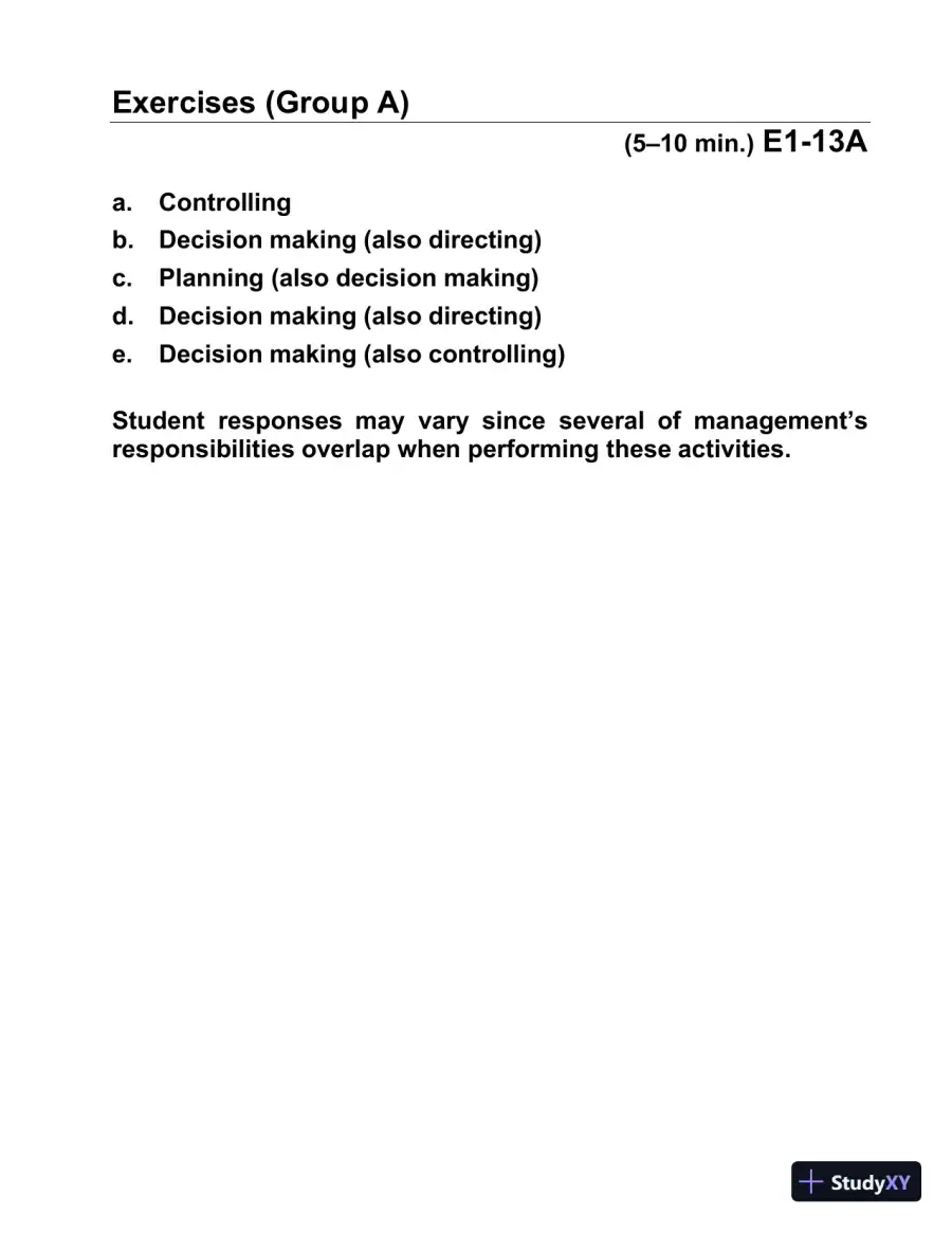 Managerial Accounting, Third Canadian Edition Solution Manual, page 16