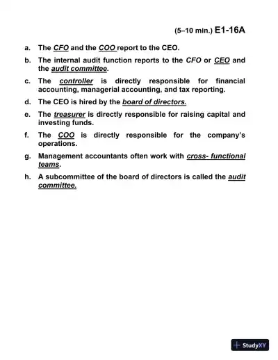 Managerial Accounting, Third Canadian Edition Solution Manual - Page 19 preview image