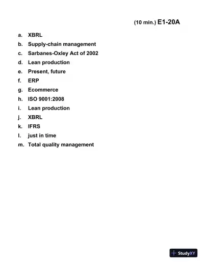 Managerial Accounting, Third Canadian Edition Solution Manual - Page 23 preview image