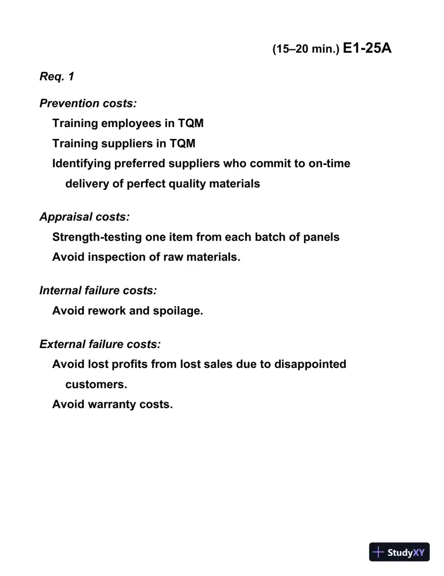 Managerial Accounting, Third Canadian Edition Solution Manual, page 31