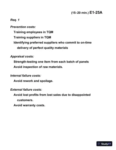 Managerial Accounting, Third Canadian Edition Solution Manual - Page 31 preview image