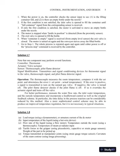 Solution Manual for Sensors and Actuators: Engineering System Instrumentation, 2nd Edition - Page 11 preview image