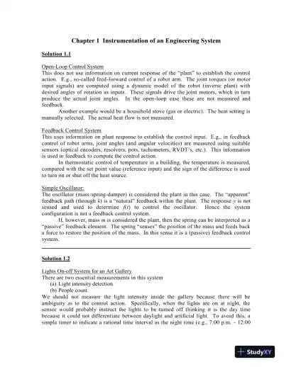 Solution Manual for Sensors and Actuators: Engineering System Instrumentation, 2nd Edition - Page 7 preview image