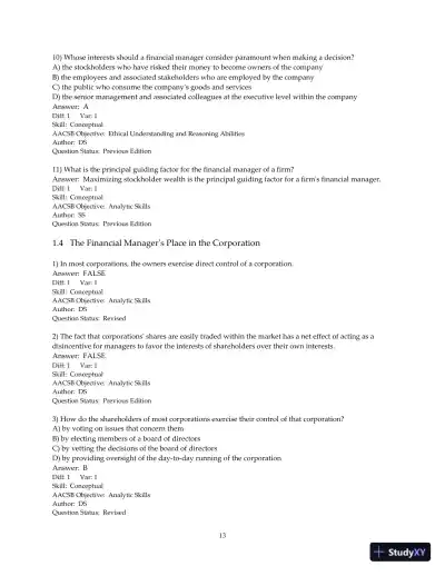 Test Bank for Fundamentals of Corporate Finance, 4th Edition - Page 14 preview image