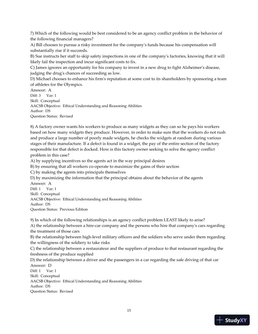 Test Bank for Fundamentals of Corporate Finance, 4th Edition, page 16