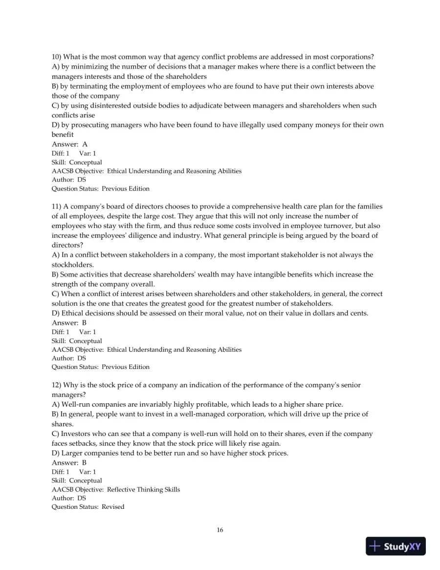 Test Bank for Fundamentals of Corporate Finance, 4th Edition, page 17