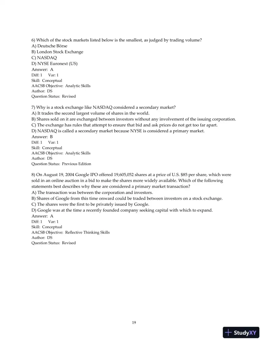 Test Bank for Fundamentals of Corporate Finance, 4th Edition, page 20