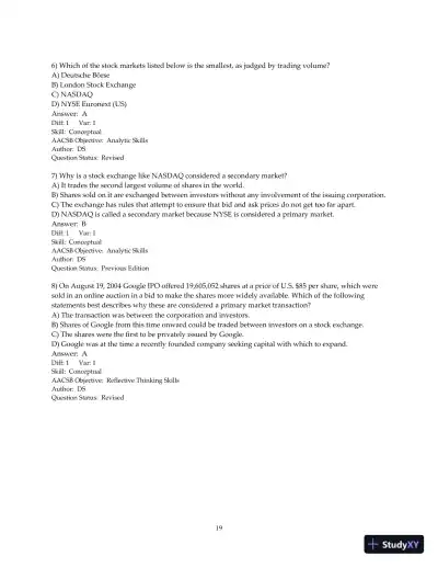 Test Bank for Fundamentals of Corporate Finance, 4th Edition - Page 20 preview image