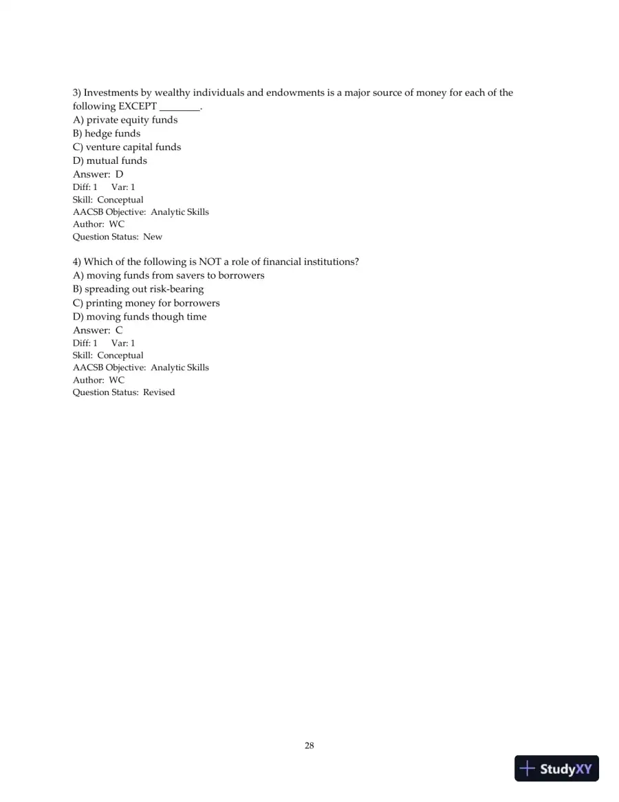 Test Bank for Fundamentals of Corporate Finance, 4th Edition, page 29