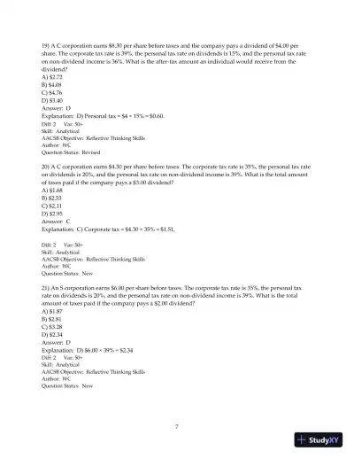 Test Bank for Fundamentals of Corporate Finance, 4th Edition - Page 8 preview image
