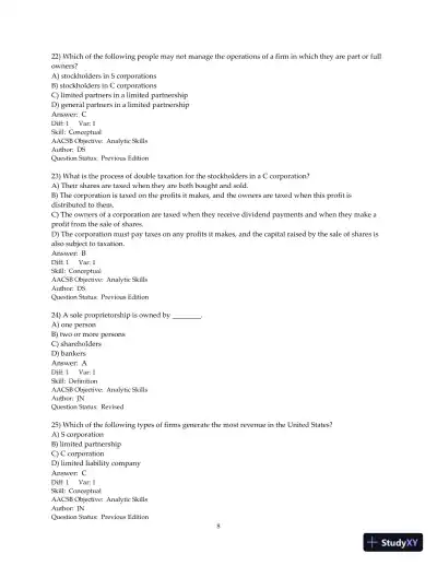 Test Bank for Fundamentals of Corporate Finance, 4th Edition - Page 9 preview image