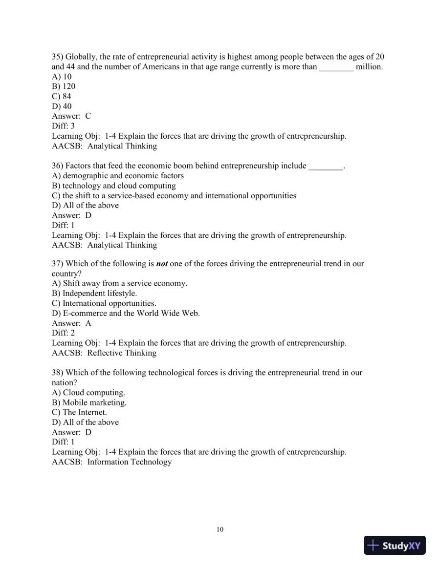 Test Bank for Essentials of Entrepreneurship and Small Business Management, 9th Edition, page 12