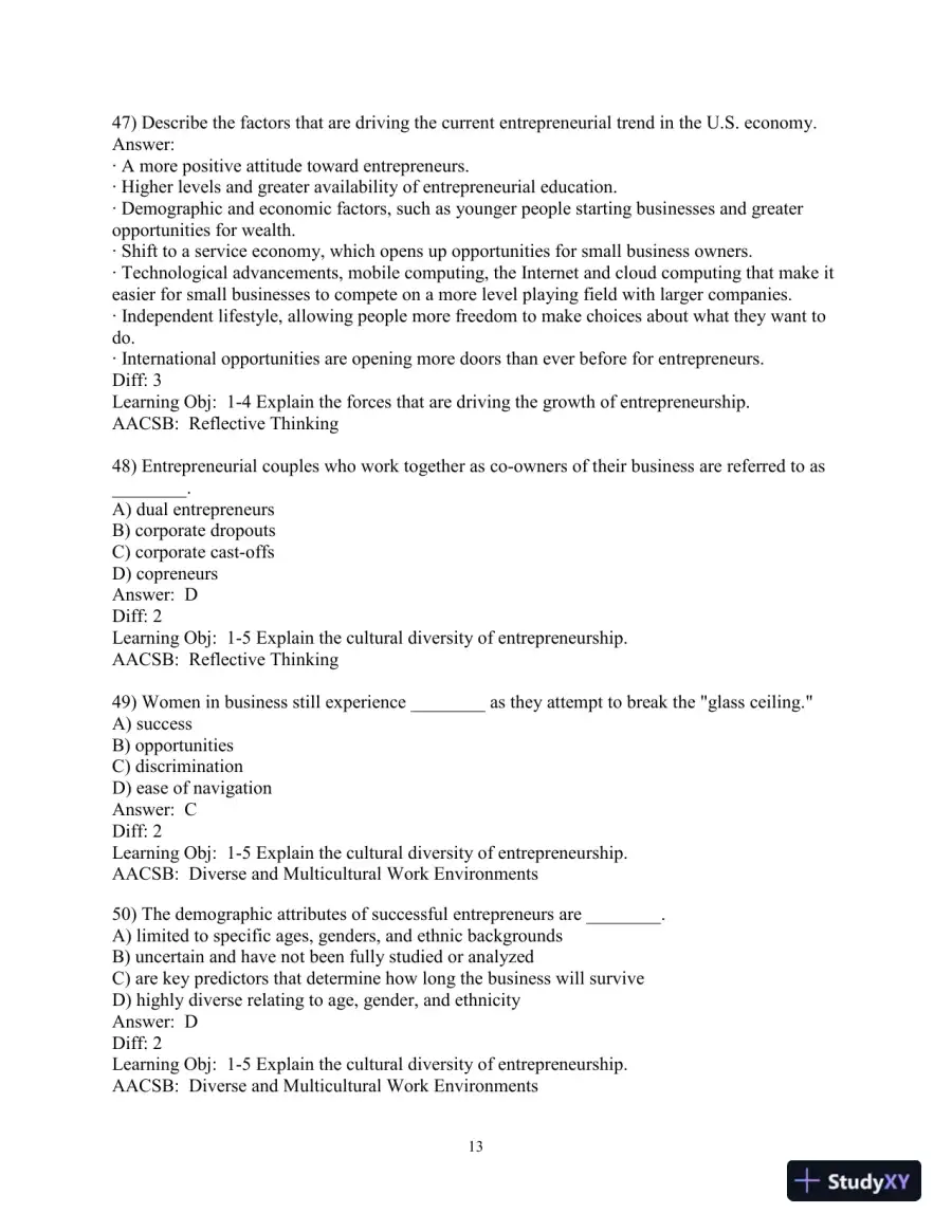 Test Bank for Essentials of Entrepreneurship and Small Business Management, 9th Edition, page 15