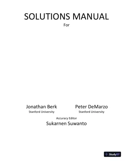 Solution Manual for Corporate Finance , 4th Edition - Page 1 preview image