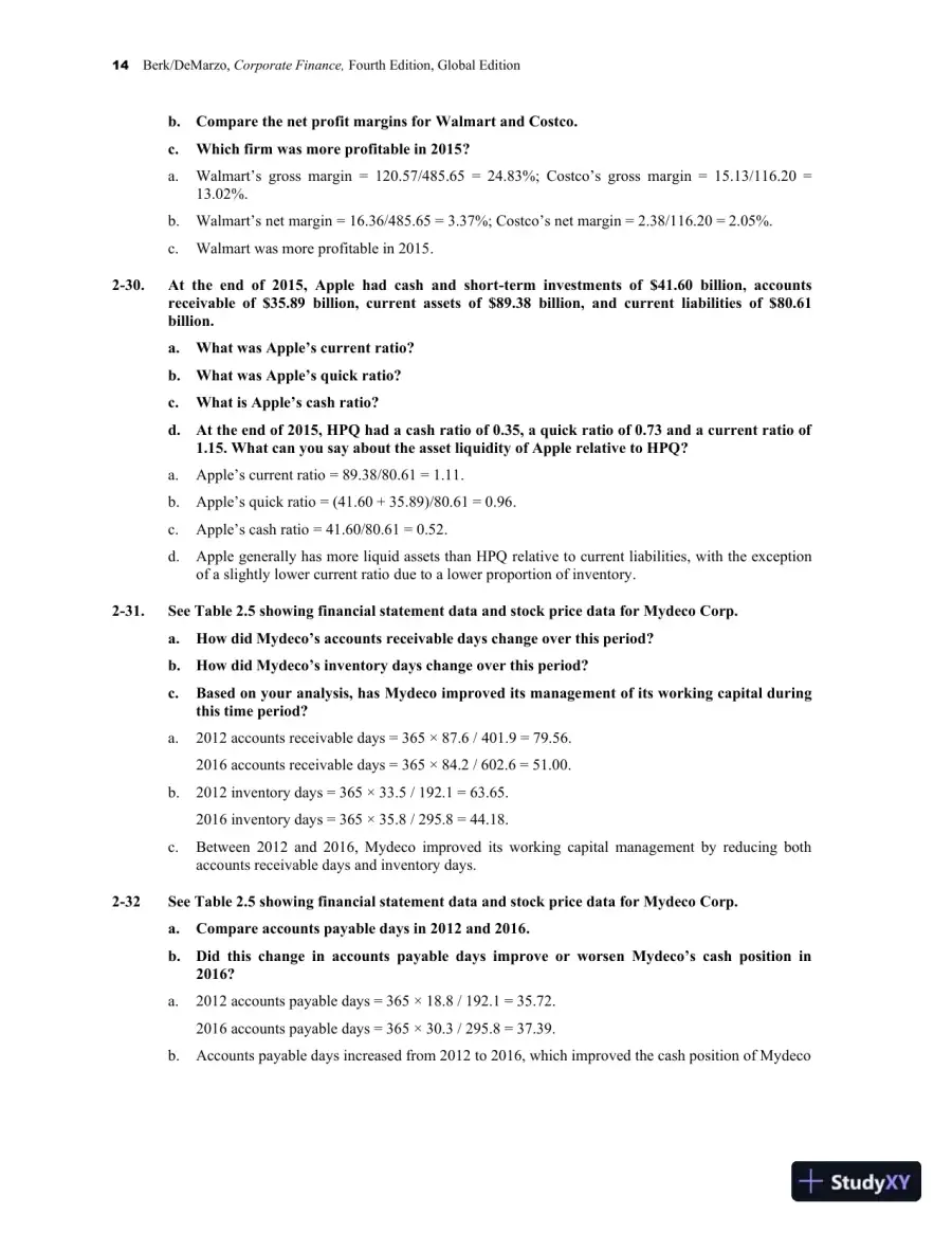 Solution Manual for Corporate Finance , 4th Edition, page 17