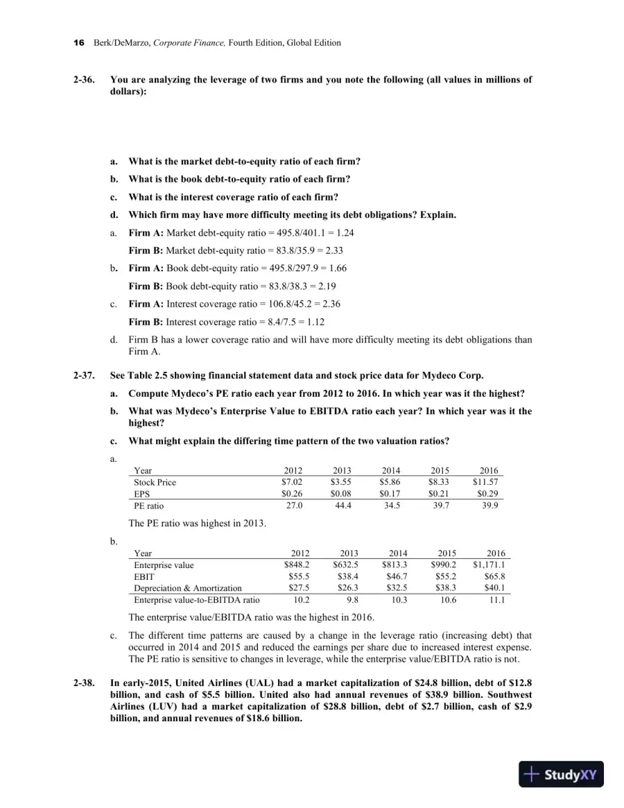 Solution Manual for Corporate Finance , 4th Edition, page 19
