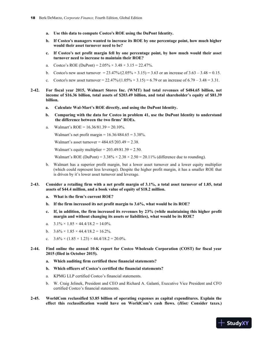 Solution Manual for Corporate Finance , 4th Edition, page 21