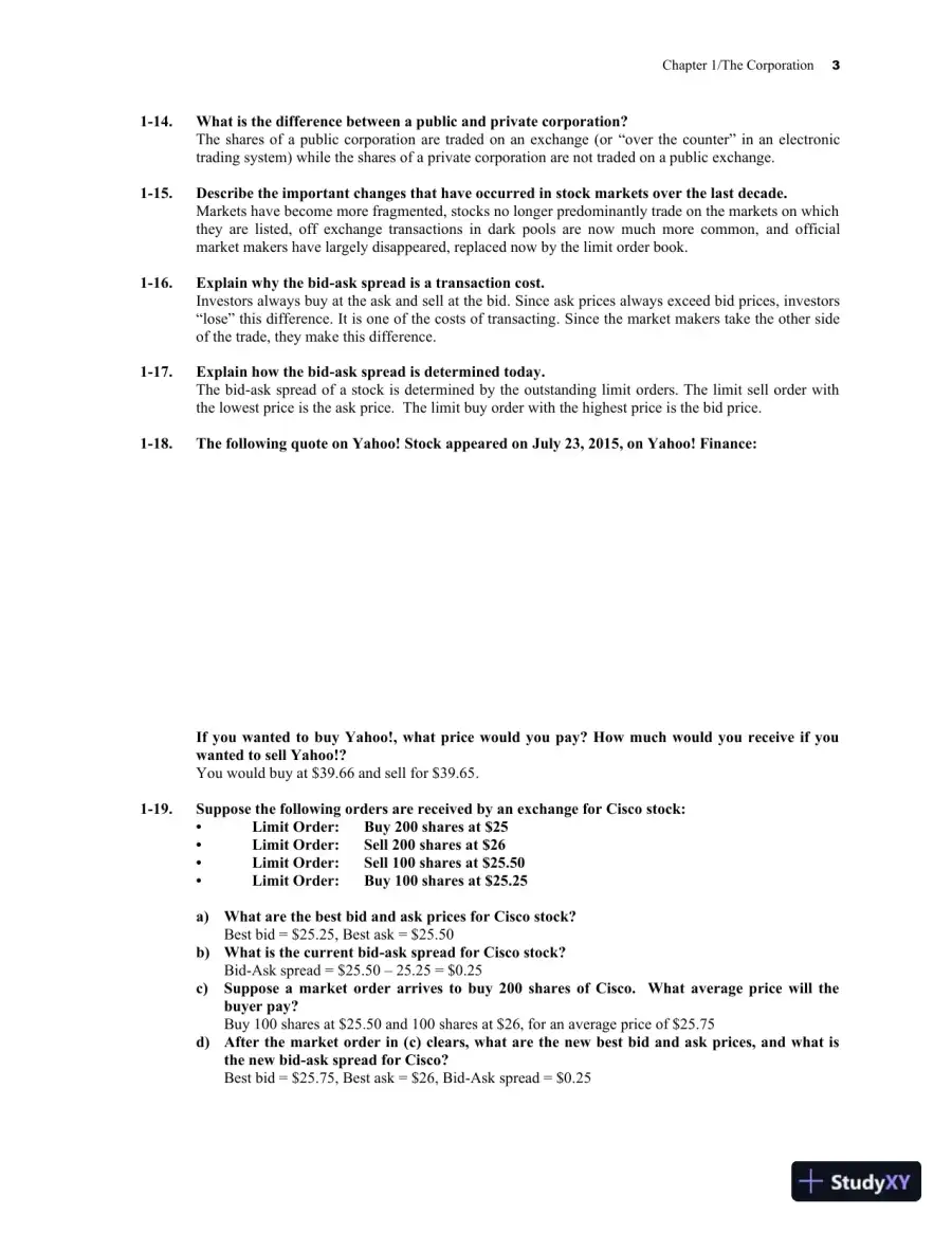 Solution Manual for Corporate Finance , 4th Edition, page 6