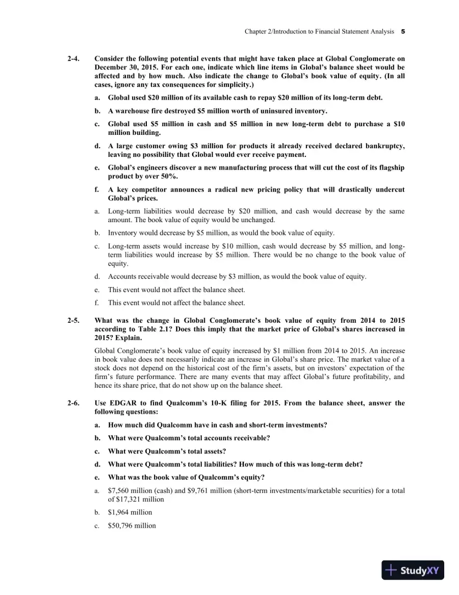 Solution Manual for Corporate Finance , 4th Edition, page 8