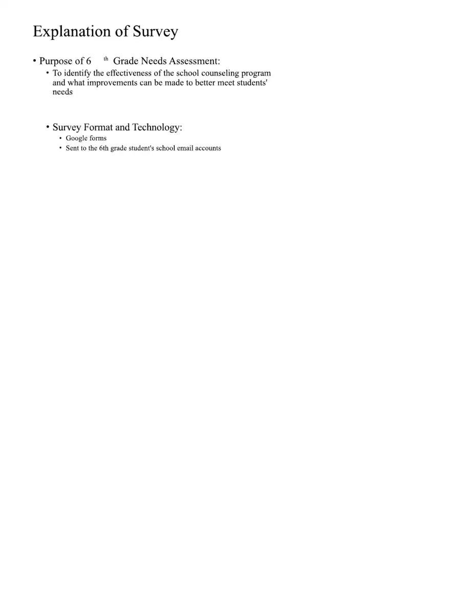 Needs Assessment Data Presentation, page 2