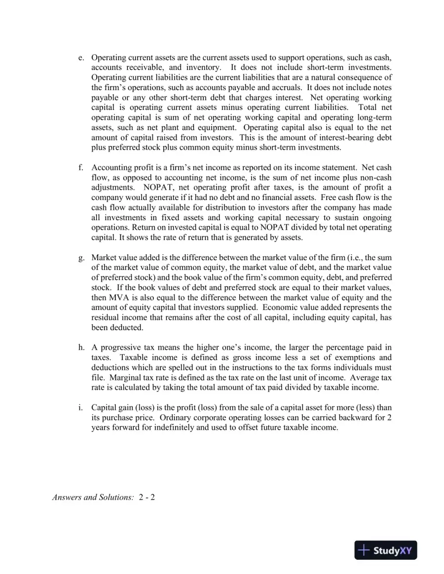 Solution Manual For Corporate Finance: A Focused Approach, 7th Edition, page 16