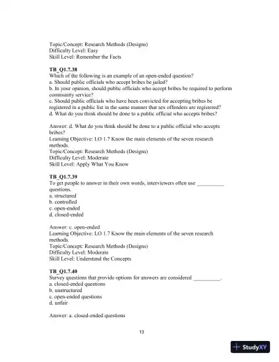 Test Bank For Essentials of Sociology: A Down-to-Earth Approach, 13th Edition - Page 16 preview image