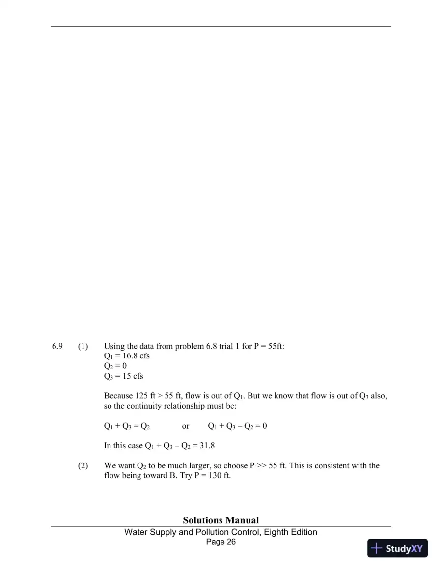 Solution Manual for Water Supply and Pollution Control, 8th Edition, page 26