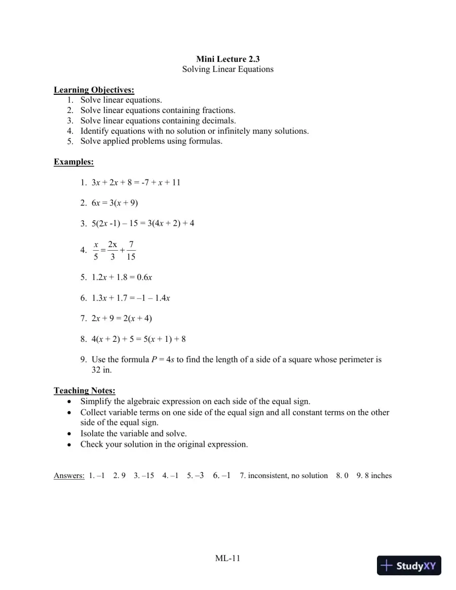 Solution Manual for Introductory Algebra for College Students, 6th Edition, page 14