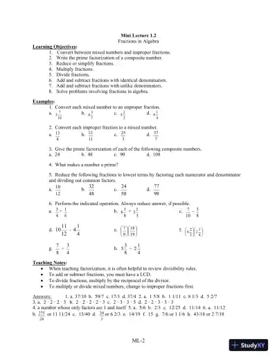 Solution Manual for Introductory Algebra for College Students, 6th Edition - Page 5 preview image