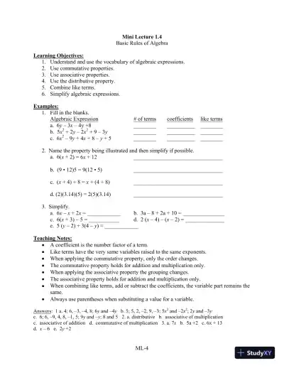 Solution Manual for Introductory Algebra for College Students, 6th Edition - Page 7 preview image