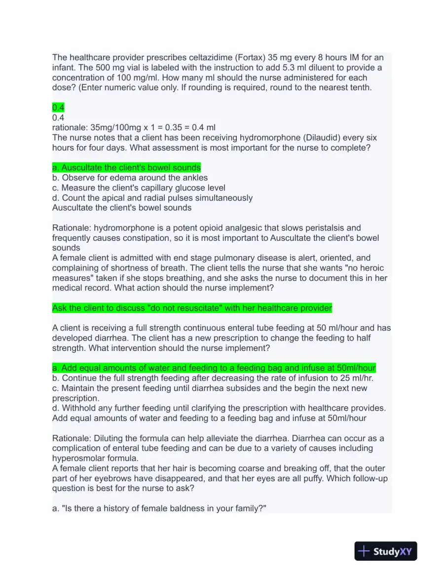 HESI Others Exit Exam With Answers (656 Solved Questions), page 10