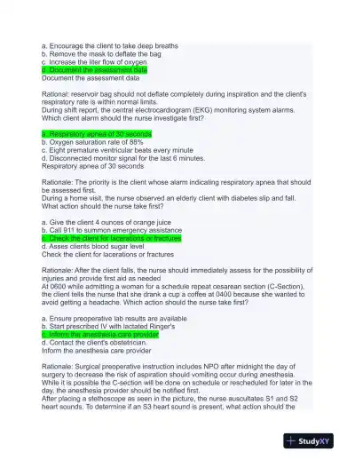 HESI Others Exit Exam With Answers (656 Solved Questions) - Page 4 preview image