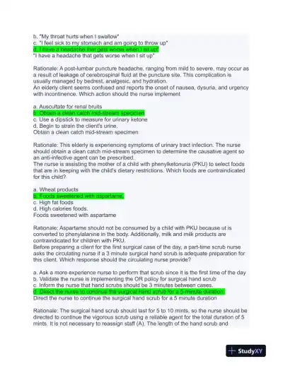 HESI Others Exit Exam With Answers (656 Solved Questions) - Page 6 preview image