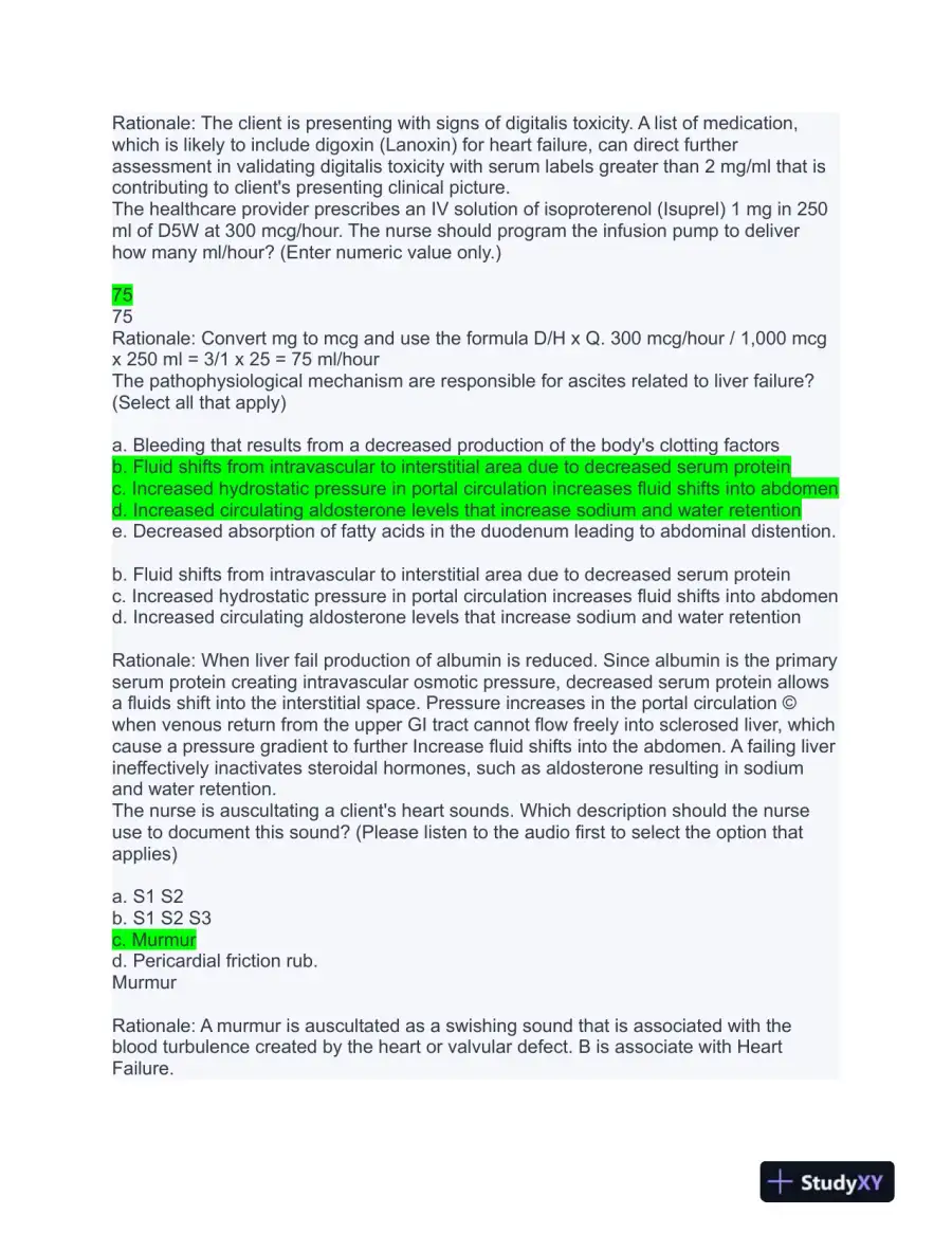 HESI Others Exit Exam With Answers (656 Solved Questions), page 9