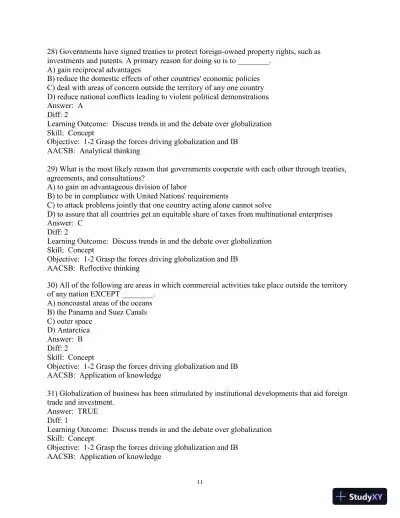 Test Bank for International Business, 15th Edition - Page 12 preview image