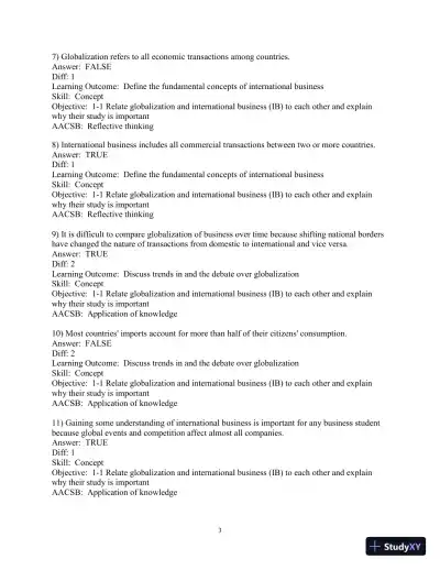 Test Bank for International Business, 15th Edition - Page 4 preview image