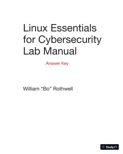 Solution Manual for Linux Essentials for Cybersecurity Lab Manual - Page 1 preview image