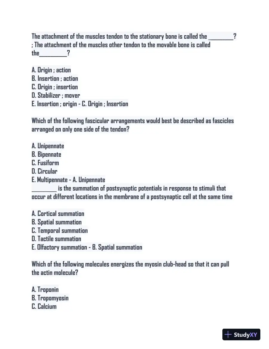 BIOS252 Comprehensive Comprehensive Exam With Answers (50 Solved Questions), page 4